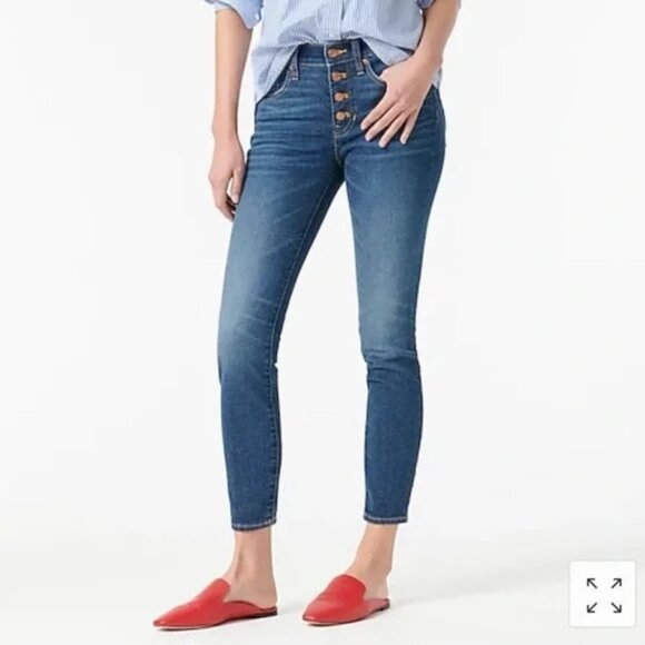 J. Crew Denim - J.Crew 9" High Rise Skinny Jeans | Button Fly | Size 28